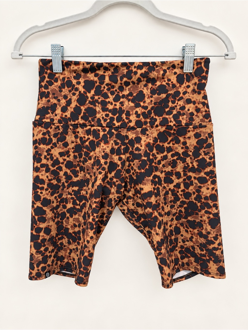 Onzie Lava Print High Rise Biker Shorts S/M Yoga Activewear